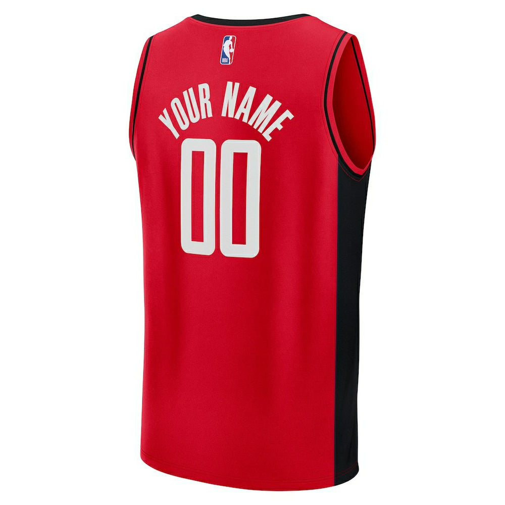Houston Rockets Fast Break Custom Jersey - Icon Edition - Red sale