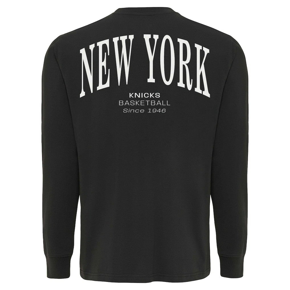 New York Knicks Sportiqe Unisex Athletic Club Collection Sherwood Relaxed Fit Premium Long-Sleeve T-Shirt - Anthracite outlet