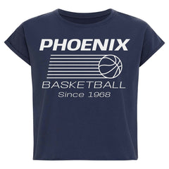 Phoenix Suns Sportiqe Women's Athletic Club Collection Alana Premium Cropped T-Shirt - Blue shop
