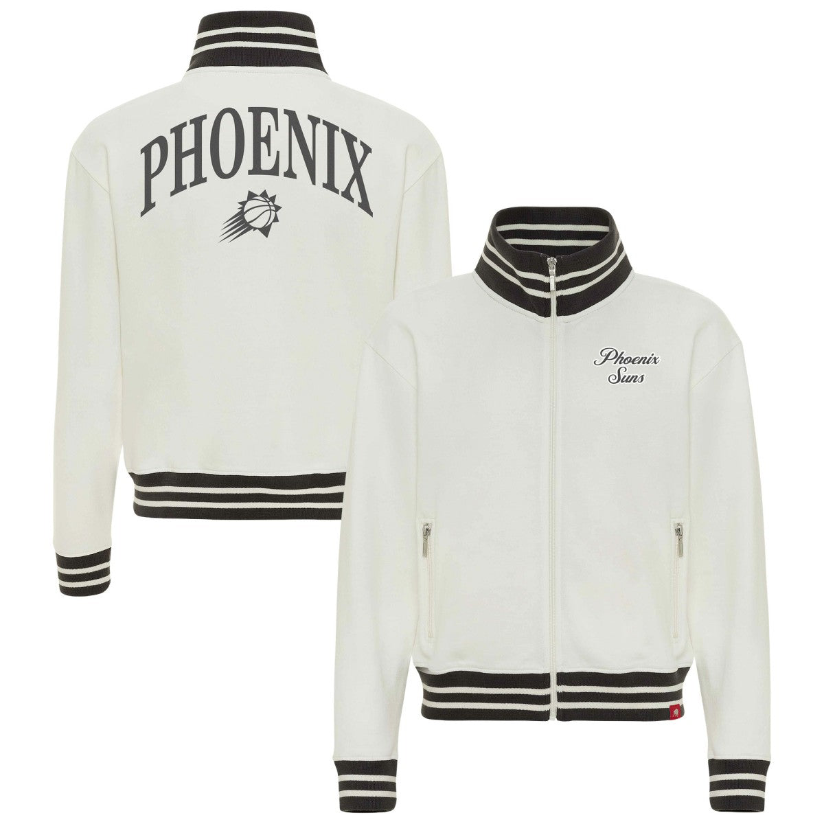Phoenix Suns Sportiqe Women's Athletic Club Collection Sutton French Terry Full-Zip Jacket - Cream sale