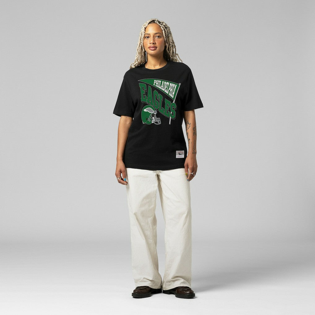 Philadelphia Eagles Women's Team Dynamic Boyfriend T-Shirt - Black discount