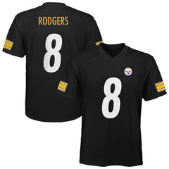 Aaron Rodgers Pittsburgh Steelers Outerstuff Youth Replica Player Jersey - Black sale