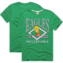 Philadelphia Eagles Homage x The Simpsons Unisex Tri-Blend T-Shirt - Kelly Green cheap