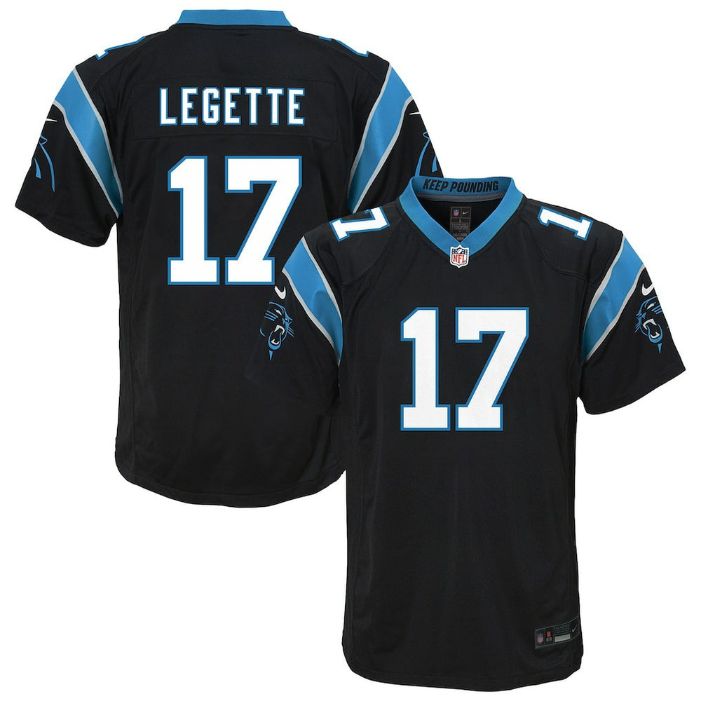 Xavier Legette Carolina Panthers Youth Team Game Jersey - Black cheap