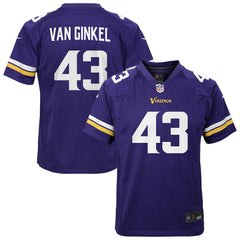 Andrew Van Ginkel Minnesota Vikings Youth Youth - Purple sale