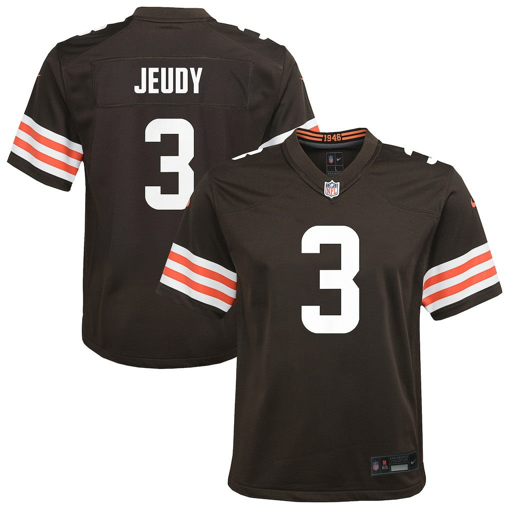 Jerry Jeudy Cleveland Browns Youth Team Game Jersey - Brown discount