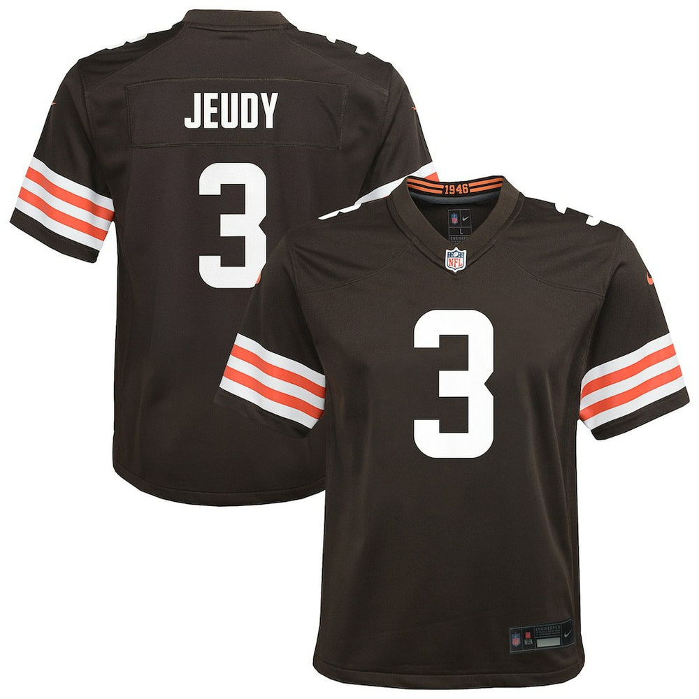Jerry Jeudy Cleveland Browns Youth Team Game Jersey - Brown discount