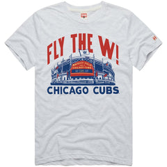 Chicago Cubs Homage Hyper Local Refresh Tri-Blend T-Shirt Ash