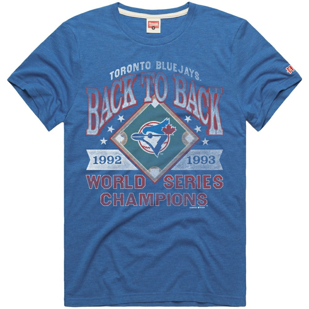 Toronto Blue Jays Homage Hyper Local Refresh Tri-Blend T-Shirt Royal