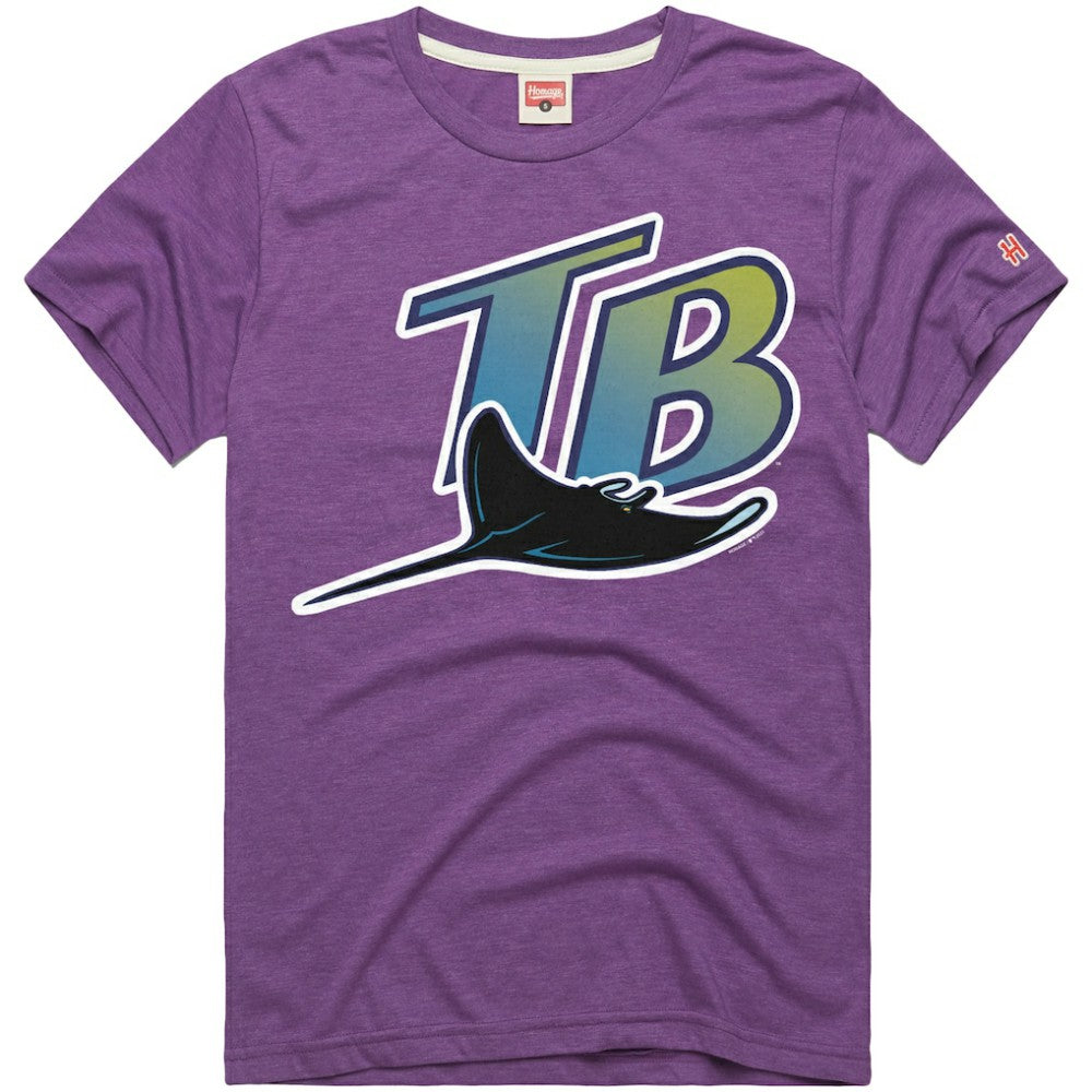 Tampa Bay Rays Homage Hyper Local Refresh T-Shirt Purple