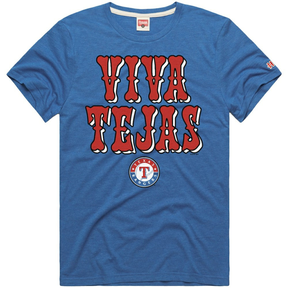 Texas Rangers Homage Hyper Local Refresh T-Shirt Royal