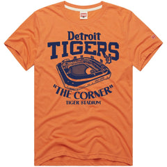 Detroit Tigers Homage Hyper Local Refresh Tri-Blend T-Shirt Orange