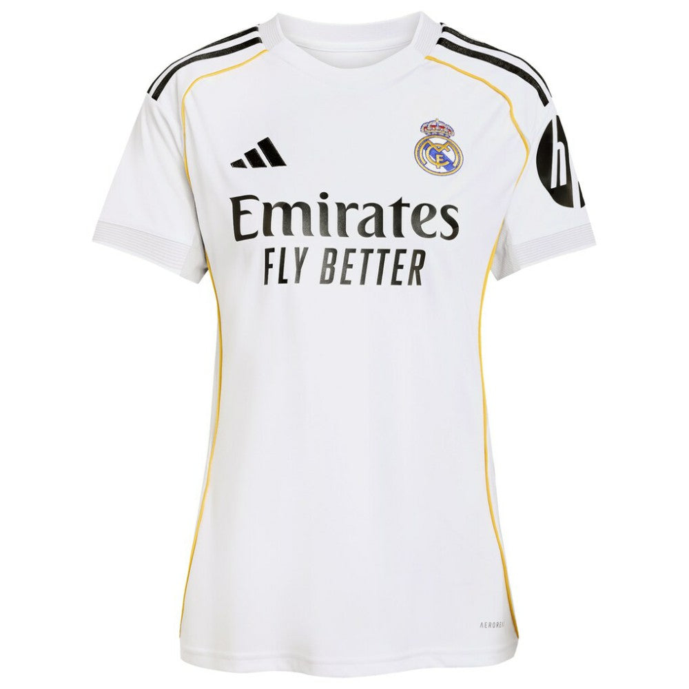 Kylian Mbappé Real Madrid Women's 2025/26 Home Replica Player Jersey - White for sale