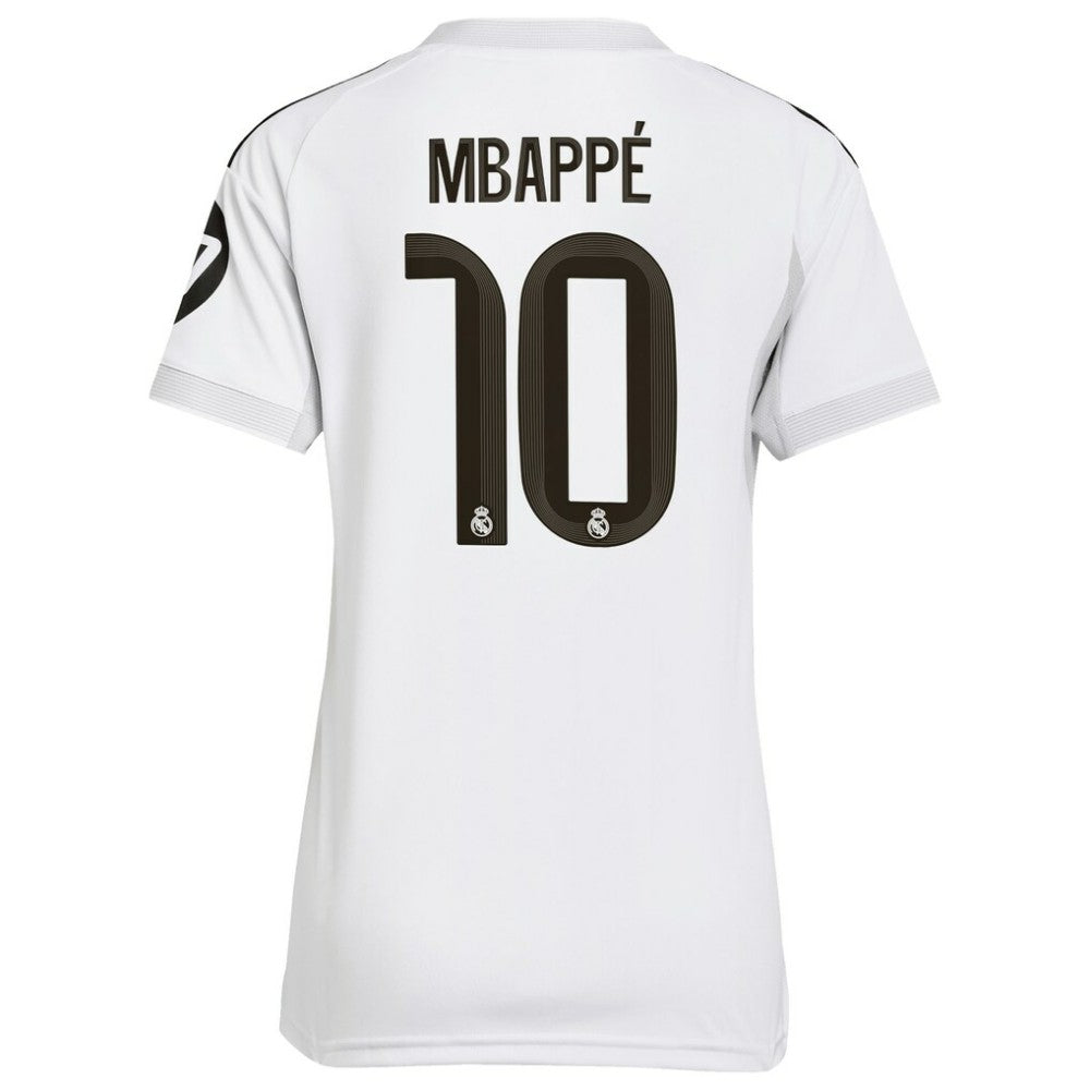 Kylian Mbappé Real Madrid Women's 2025/26 Home Replica Player Jersey - White for sale