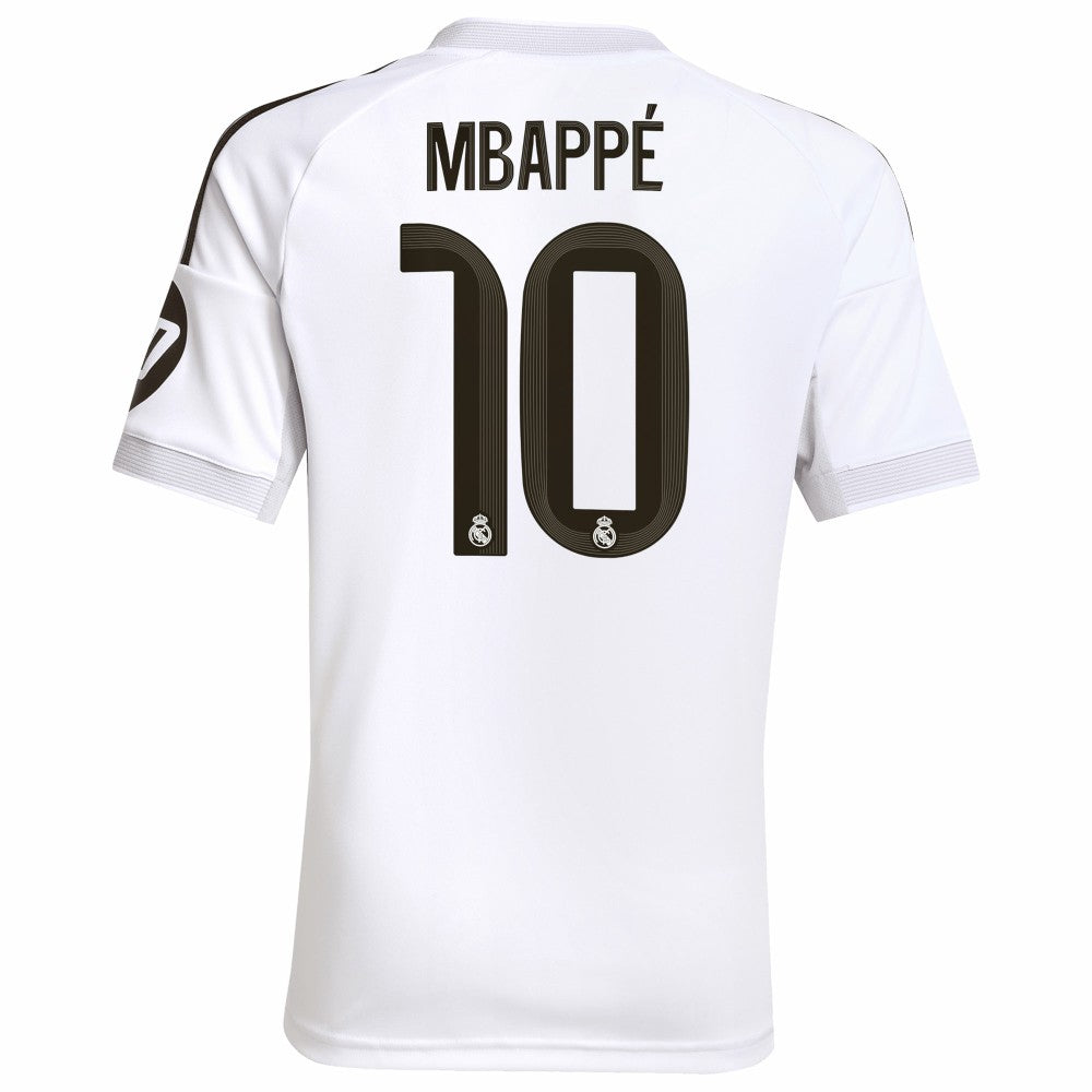 Kylian Mbappé Real Madrid Youth 2025/26 Home Replica Player Jersey - White shop