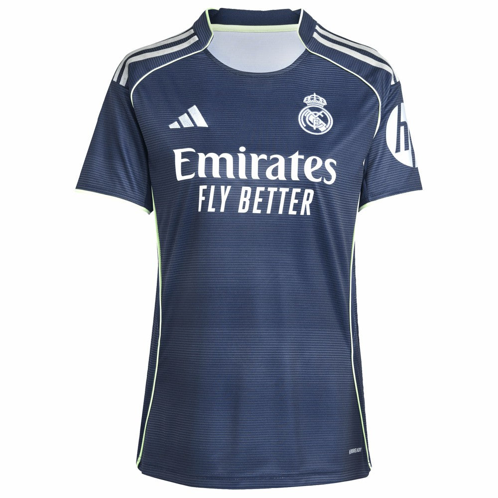 Kylian Mbappé Real Madrid Women's 2025/26 Away Replica Player Jersey - Blue for sale