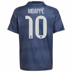 Kylian Mbappé Real Madrid Youth 2025/26 Away Replica Player Jersey - Blue shop