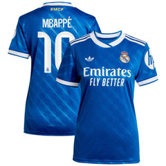 Kylian Mbappé Real Madrid Women's 2025/26 Third Replica Player Jersey - Blue cheap