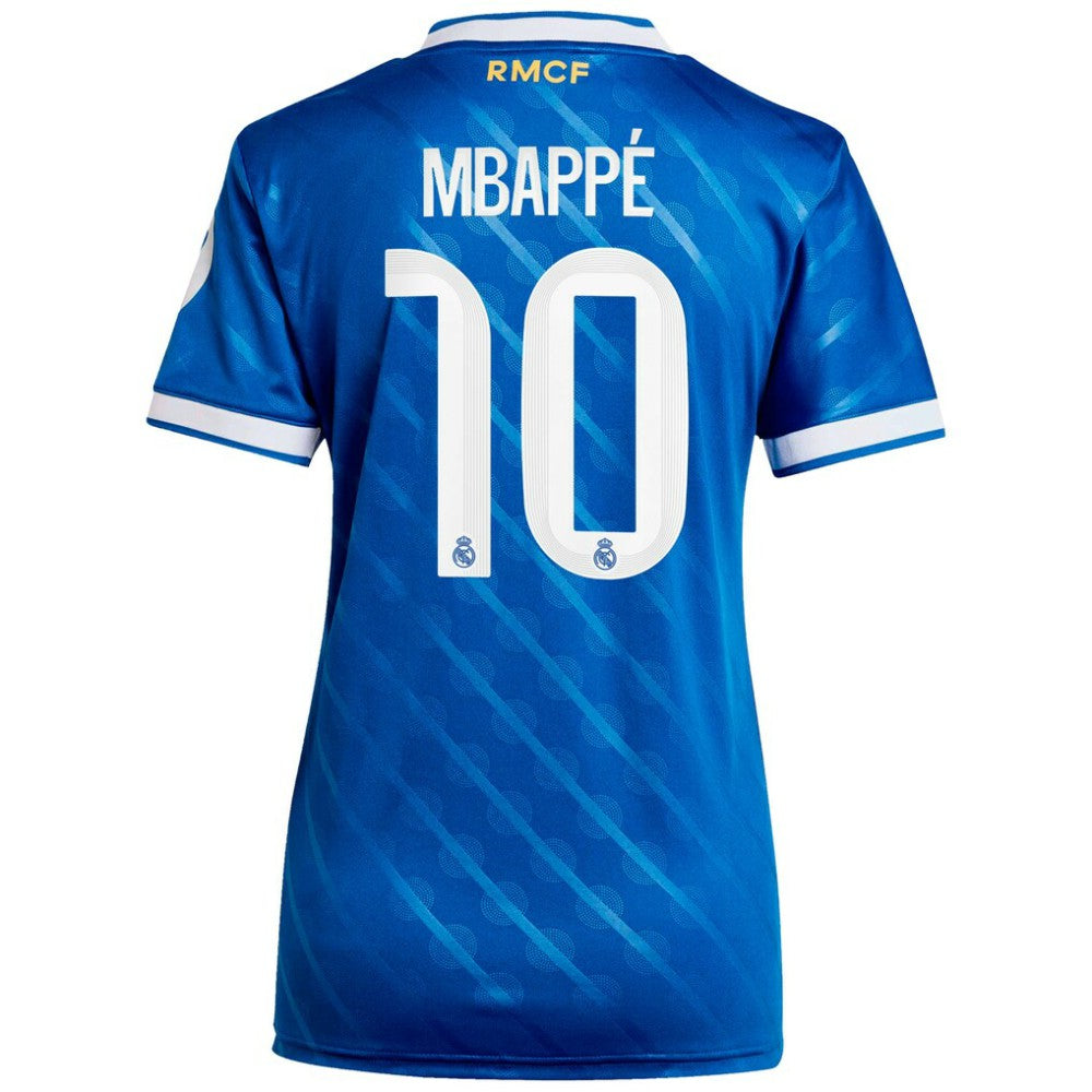 Kylian Mbappé Real Madrid Women's 2025/26 Third Replica Player Jersey - Blue cheap