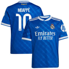 Kylian Mbappé Real Madrid Youth 2025/26 Third Replica Player Jersey - Blue outlet