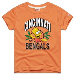 Cincinnati Bengals Homage x The Simpsons Youth Tri-Blend T-Shirt - Orange for sale