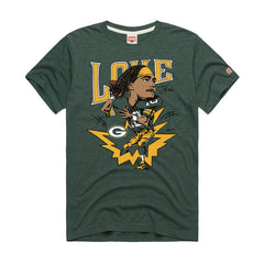 Jordan Love Green Bay Packers Homage Unisex Caricature Player Graphic Tri-Blend T-Shirt - Green discount