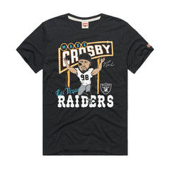Maxx Crosby Las Vegas Raiders Homage Unisex Caricature Player Graphic Tri-Blend T-Shirt - Charcoal outlet