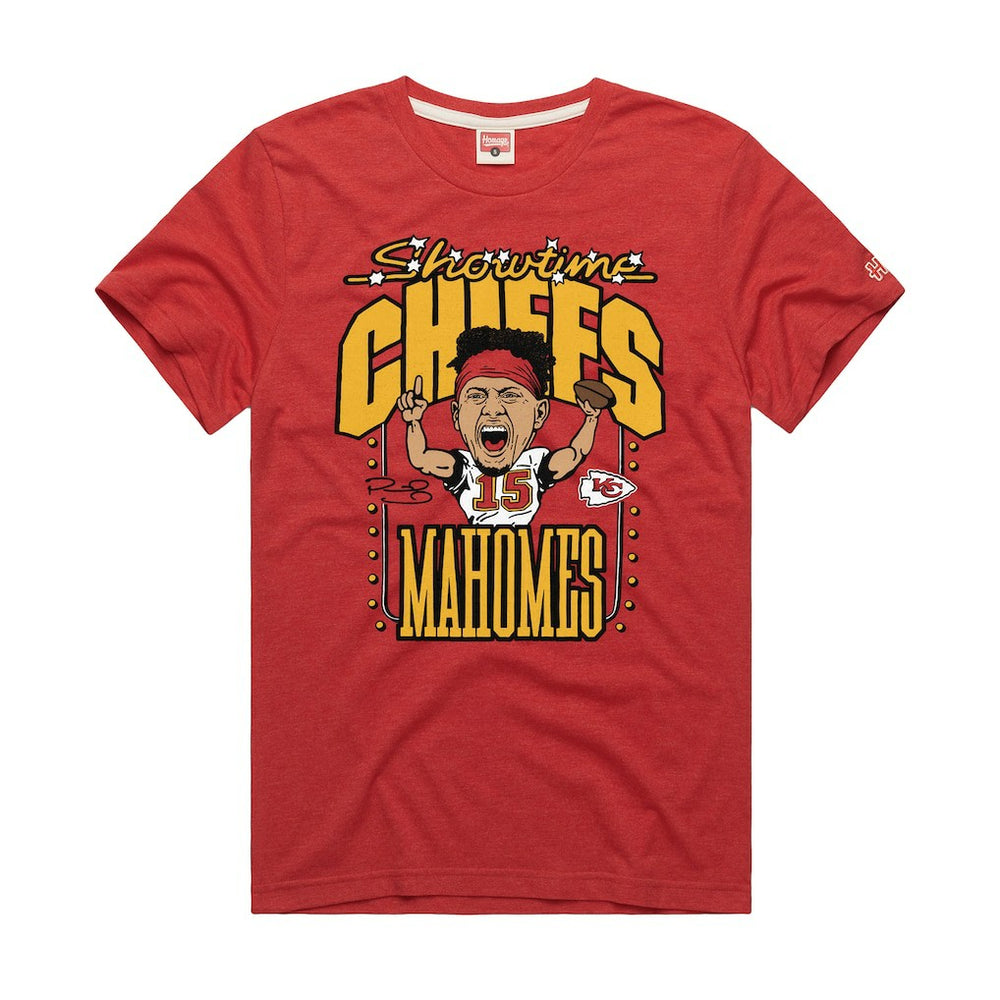 Patrick Mahomes Kansas City Chiefs Homage Unisex Caricature Player Graphic Tri-Blend T-Shirt - Red sale
