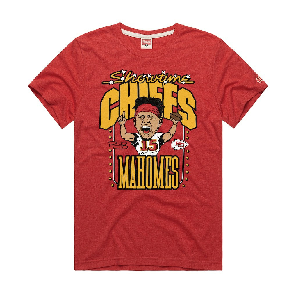 Patrick Mahomes Kansas City Chiefs Homage Unisex Caricature Player Graphic Tri-Blend T-Shirt - Red sale