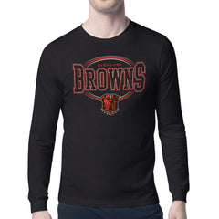 Cleveland Browns Starter Team Track Graphic Long Sleeve T-Shirt - Black cheap