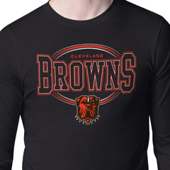 Cleveland Browns Starter Team Track Graphic Long Sleeve T-Shirt - Black cheap