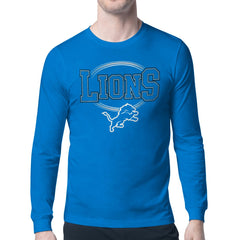 Detroit Lions Starter Team Track Graphic Long Sleeve T-Shirt - Blue for sale