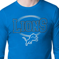 Detroit Lions Starter Team Track Graphic Long Sleeve T-Shirt - Blue for sale