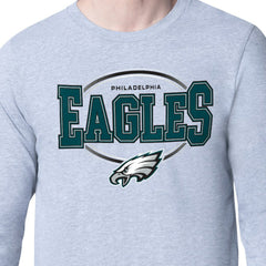 Philadelphia Eagles Starter Team Track Graphic Long Sleeve T-Shirt - Heather Gray on sale