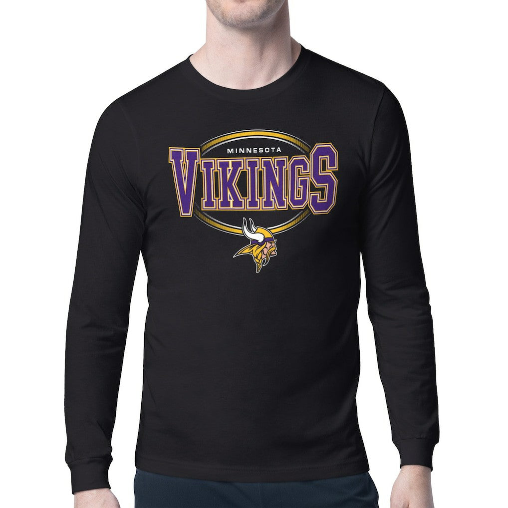 Minnesota Vikings Starter Team Track Graphic Long Sleeve T-Shirt - Black online
