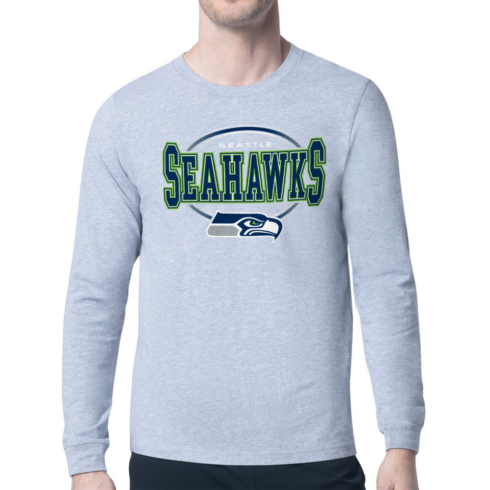 Seattle Seahawks Starter Team Track Graphic Long Sleeve T-Shirt - Heather Gray sale