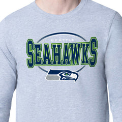 Seattle Seahawks Starter Team Track Graphic Long Sleeve T-Shirt - Heather Gray sale