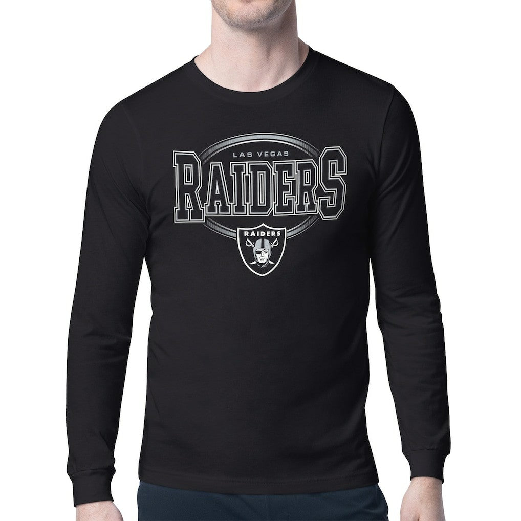 Las Vegas Raiders Starter Team Track Graphic Long Sleeve T-Shirt - Black sale