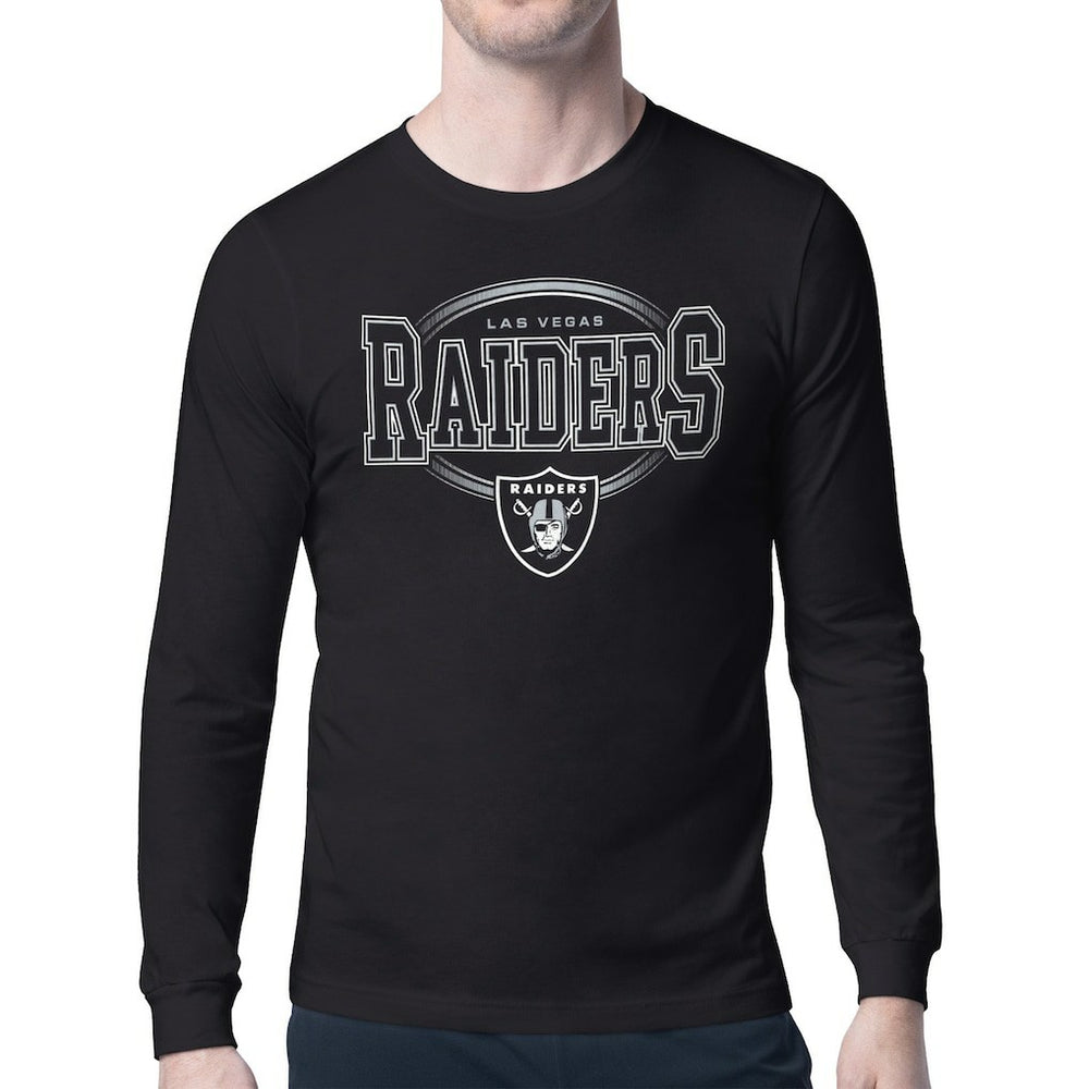 Las Vegas Raiders Starter Team Track Graphic Long Sleeve T-Shirt - Black sale