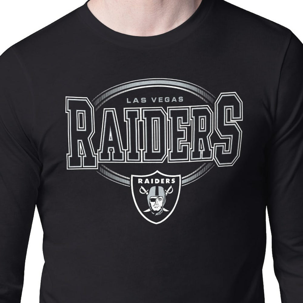 Las Vegas Raiders Starter Team Track Graphic Long Sleeve T-Shirt - Black sale