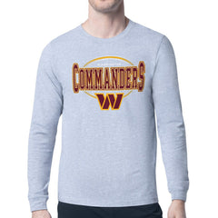 Washington Commanders Starter Team Track Graphic Long Sleeve T-Shirt - Heather Gray for sale