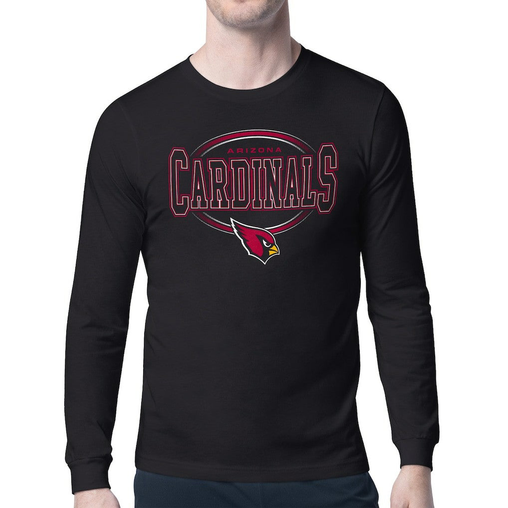 Arizona Cardinals Starter Team Track Graphic Long Sleeve T-Shirt - Black discount