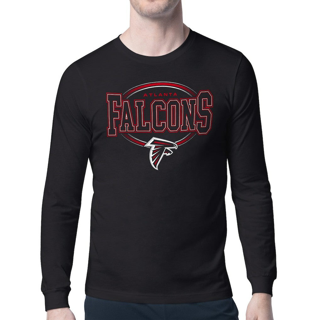 Atlanta Falcons Starter Team Track Graphic Long Sleeve T-Shirt - Black outlet