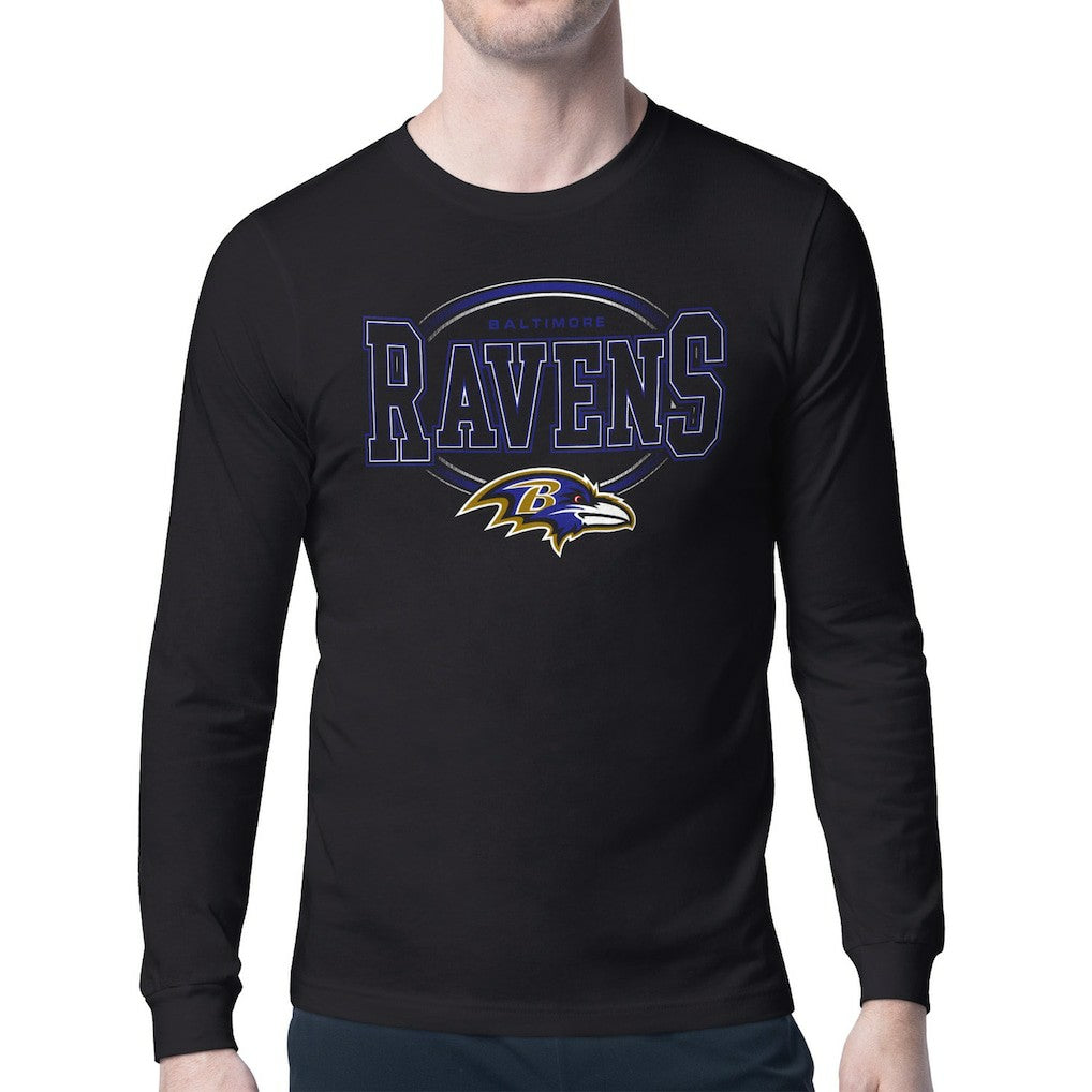 Baltimore Ravens Starter Team Track Graphic Long Sleeve T-Shirt - Black sale