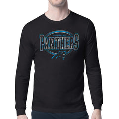 Carolina Panthers Starter Team Track Graphic Long Sleeve T-Shirt - Black discount