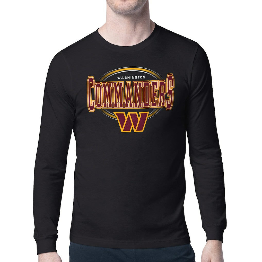 Washington Commanders Starter Team Track Graphic Long Sleeve T-Shirt - Black discount