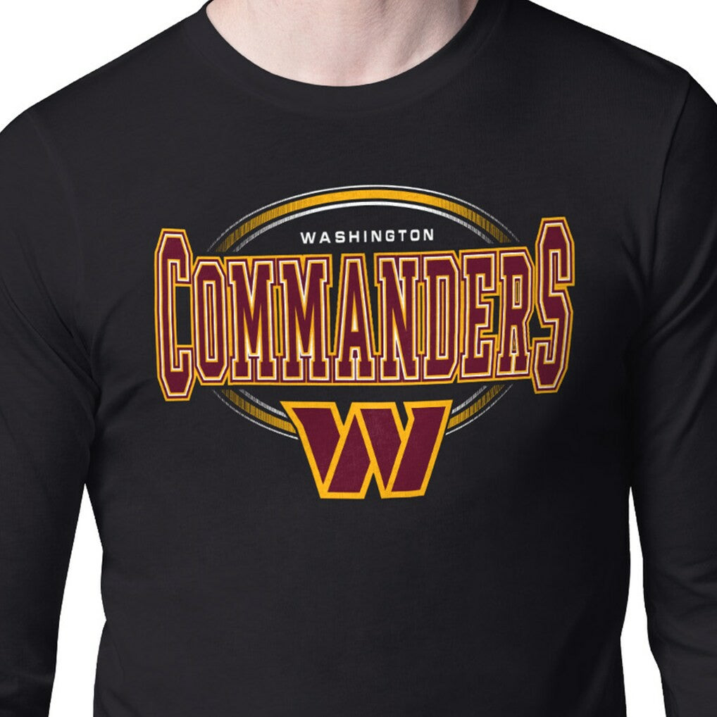 Washington Commanders Starter Team Track Graphic Long Sleeve T-Shirt - Black discount