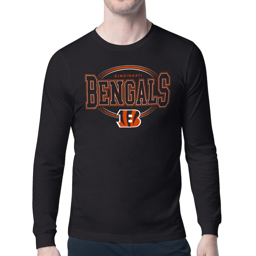 Cincinnati Bengals Starter Team Track Graphic Long Sleeve T-Shirt - Black outlet