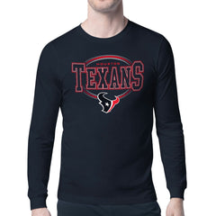 Houston Texans Starter Team Track Graphic Long Sleeve T-Shirt - Navy discount