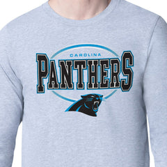 Carolina Panthers Starter Team Track Graphic Long Sleeve T-Shirt - Heather Gray on sale